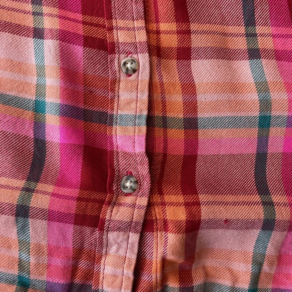 NWOT Beachlunchlounge Livvy Plaid Button Down Shirt S - Picture 16 of 16